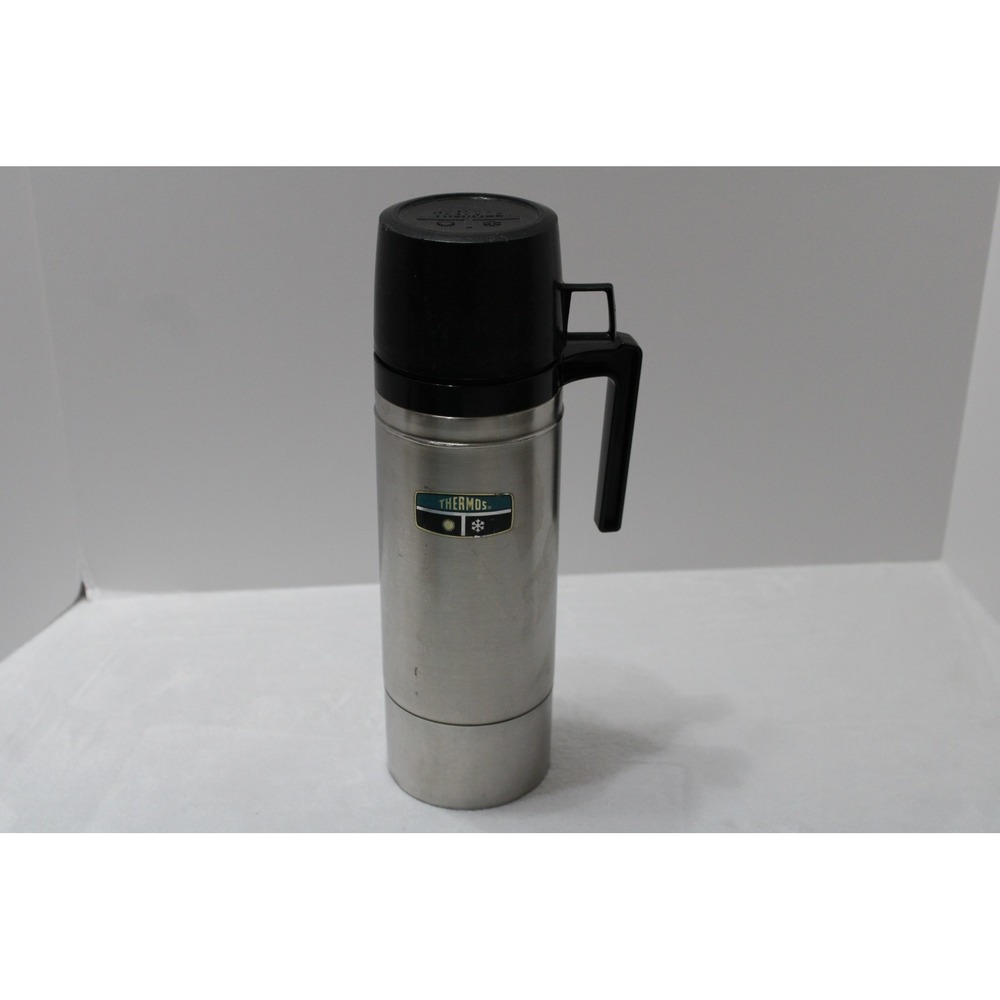 Vintage Thermos Stainless Steel Vacuum Bottle 1 Liter Model 2464 Made in USA